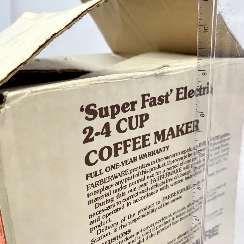 Vintage Farberware SuperFast Percolator Model 134B 2-4 Cup New Complete in Box
